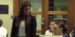 three females in court room setting